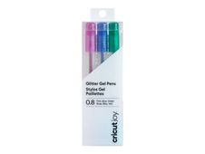 Cricut Joy - 3 stylos gel paillettes - vert, bleu, rose