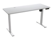 Cougar ROYAL MOSSA - Bureau gaming assis/debout - réglage électrique - L150 cm - blanc