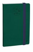 Agenda à élastique Everest Président 16 mois - 1 semaine sur 2 pages - 21 x 27 cm - vert forêt - Quo Vadis