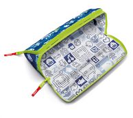 Maped - Trousse à double ouverture XXL Pattern 1 compartiment - pixel bleu - réversible