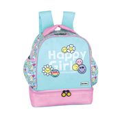 Sac à dos goûter Smiley Rainbow - 1 compartiment - bleu et rose - Hamelin