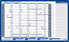 Planning annuel + feutre - effaçable - 60 x 99 cm - Bouchut