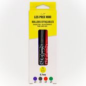 Les Prix Mini - Pack de 4 Stylos gel effaçables - couleurs assorties