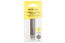 Les Prix Mini - Pack de 3 recharges pour stylo gel effaçable - noir