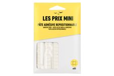 Les Prix Mini - Pack de 80 pastilles adhésives repositionnables - blanc