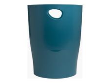 Exacompta Neo Deco - Corbeille à papier 15L - bleu canard