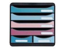 Exacompta Skandi - Module de classement 6 tiroirs - couleurs assorties