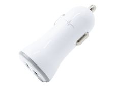 Wave Concept - Chargeur alume cigare pour voiture - 2 USB - blanc