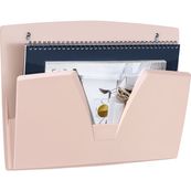 Mineral by CEP - Corbeille murale - 24 x 32 cm - rose poudré