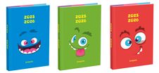 Agenda Monsters - 1 jour par page - 12 x 17,5 cm - 3 modèles disponibles - Brepols