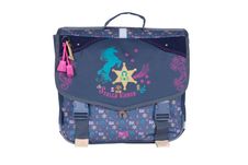 Cartable Stalla Bianca Western - 2 compartiments - bleu marine - Kid'Abord