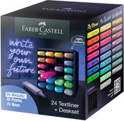 Faber-Castell - Présentoir de bureau - 24 Surligneurs - 46 x 24 cm - neon - metallic - pastel  - 