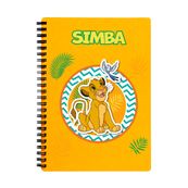 Cahier de textes à spirale Le Roi Lion - 18 x 22 cm - jaune - Bagtrotter