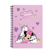 Cahier de textes à spirale Minnie - 18 x 22 cm - rose - Bagtrotter