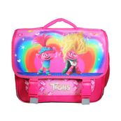 Cartable Les Trolls - 38 cm - 2 compartiments - rose - Bagtrotter