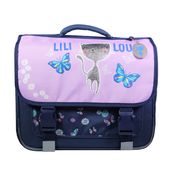 Cartable Lili Lou - 38 cm - 2 compartiments - violet - Bagtrotter