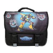 Cartable Transformers - 38 cm - 2 compartiments - noir - Bagtrotter