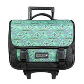 Cartable à roulettes Minecraft - 2 compartiments - vert - Bagtrotter