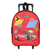 Sac maternelle à roulettes Cars - 1 compartiment - 10L - rouge - Bagtrotter