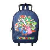 Sac maternelle à roulettes Super Mario - 1 compartiment - bleu - Bagtrotter