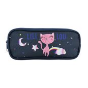 Trousse Lili Lou - 2 compartiments - bleu - Bagtrotter