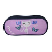 Trousse Lili Lou - 2 compartiments - violet - Bagtrotter