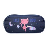 Trousse rectangulaire Lili Lou - 1 compartiment - bleu - Bagtrotter