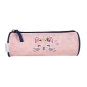 Trousse ronde Phileas - 1 compartiment - moustache - Bagtrotter