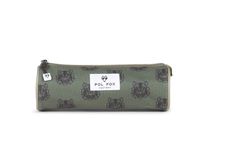 Trousse Tiger - 2 compartiments - vert - Pol Fox