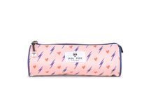 Trousse ronde Heart - 1 compartiment - rose - Pol Fox