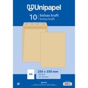 PAQUETE 10 BOLSA KRAFT VERJ 250X350 90G T.SIL ( 21201149 )