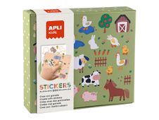 Apli Kids - Jeu complet d'adhésif de décoration - animaux - non permanent