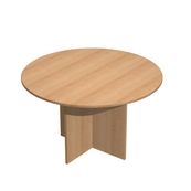 Table de réunion Trend - ronde - diam 120 - imitation hêtre
