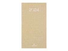 Oberthur Recyclé - agenda - 2024 - zak - 95 x 175 mm - kraft