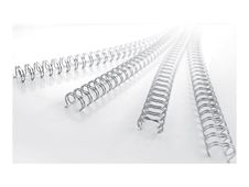 GBC - 6 mm - 34 anneaux - A4 (210 x 297 mm) - 55 feuilles - noir - 100 unités fil de ligature