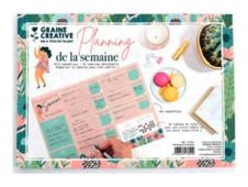 Graine Creative - Planning de la semaine magnétique - A4 - 52 feuilles