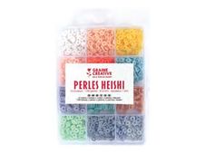 Graine Creative Pastel - Perles artisanales - coquillage - 6 mm de diamètre - 12 couleurs - pack de 1750