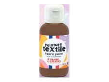 Graine Creative - Peinture textile - chocolat - 50 ml