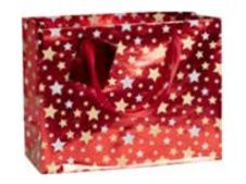 Clairefontaine Christmas - Sac cadeau - 32 cm x 13 cm x 24.5 cm - étoiles