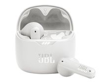JBL TUNE Flex - Kit main libre - écouteur sans fil bluetooth - Suppresseur de bruit actif - blanc