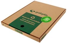 CAJA 100 FUNDAS MULTITALADRO LISO A4 11T PP GALGA EXTRA 70% RECICLADO