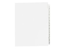 Avery Style - Intercalaire - 25 positions - pré-imprimé : 1-25 - à onglets - blanc