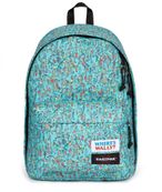 EASTPAK Out Of Office - Sac à dos Wally pattern blue avec compartiment pour ordinateur portable