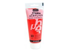 Pebeo Studio Acrylics High Viscosity 33 - Peinture acrylique - teinte rouge cadmium - 100 ml