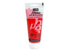 Pebeo Studio Acrylics High Viscosity 20 - Peinture acrylique - quinacridone écarlate - 100 ml
