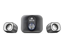 NGS Comet 2.1 - Sistema de altavoces - para PC - canal 2.1 - 11 vatios (Total) - negro, plata