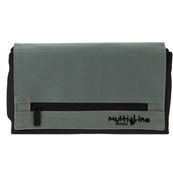 Portatodo triple plano con solapa color Negro