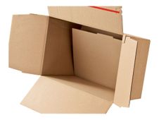 Boîtes d'expédition CP 141 - 22.9 cm x 16.4 cm x 5-11.5 cm - A5 - brun - Colompac