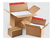 Caisses postales fond auto et hauteur variable - 30.5 cm x 22.8 cm x 7-16 cm-  Logisitpack