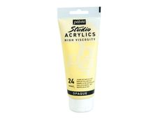 Pebeo Studio Acrylics - Peinture acrylique - imitation jaune naples - mat / satiné - 100 ml